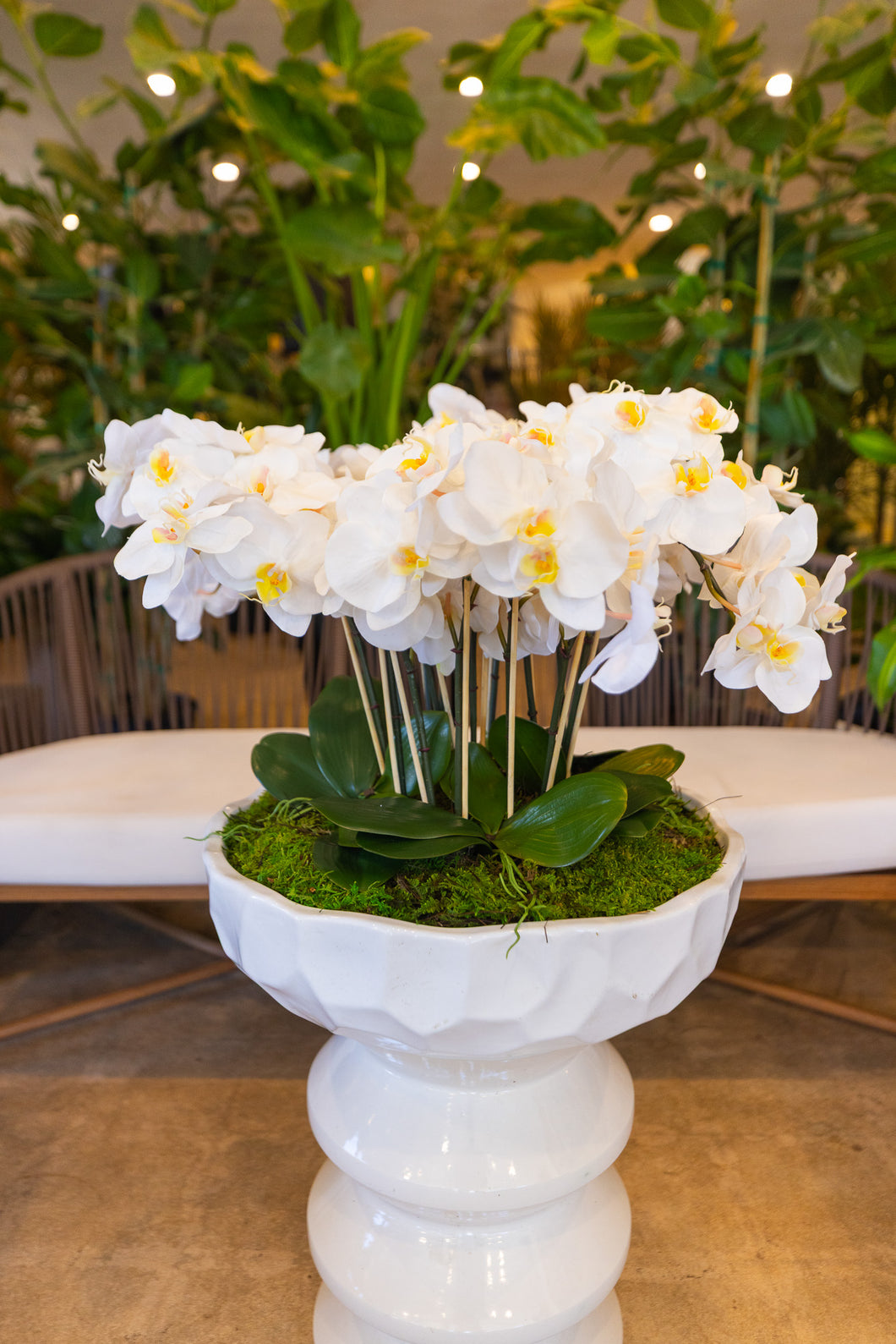 Synthetic Orchid Arrangement